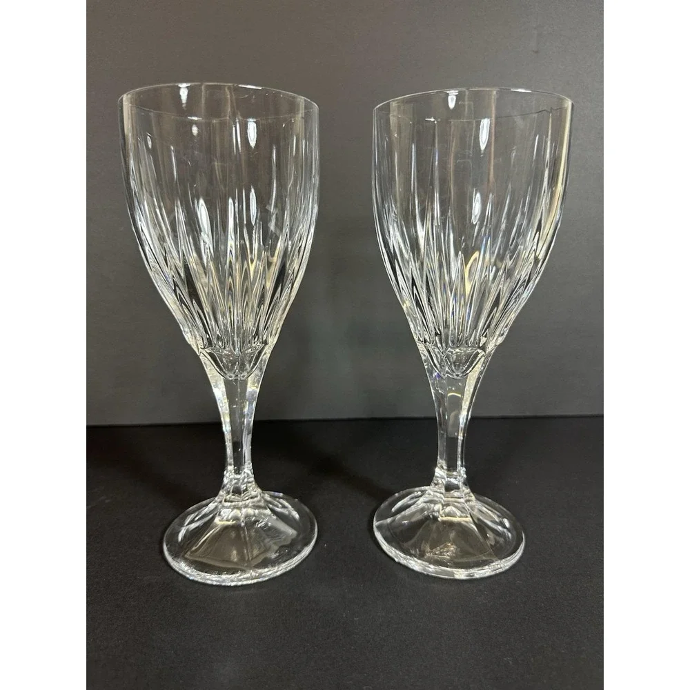 Godinger Ingrid Crystal Water Goblets ~8